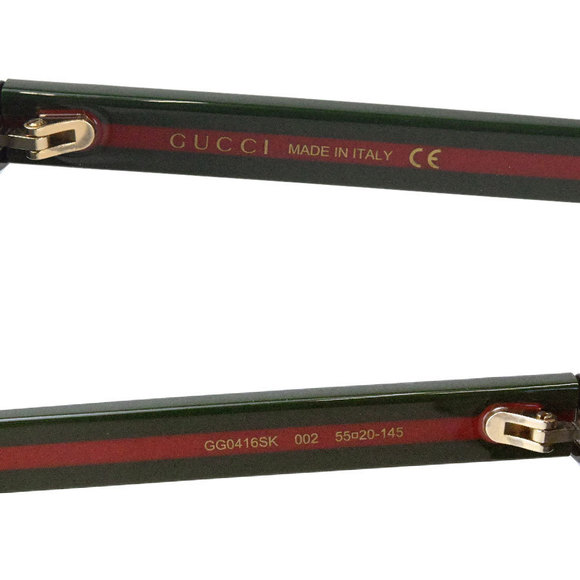 Gucci Round Frame Sunglasses Black Grey Lens - Picture 10 of 16